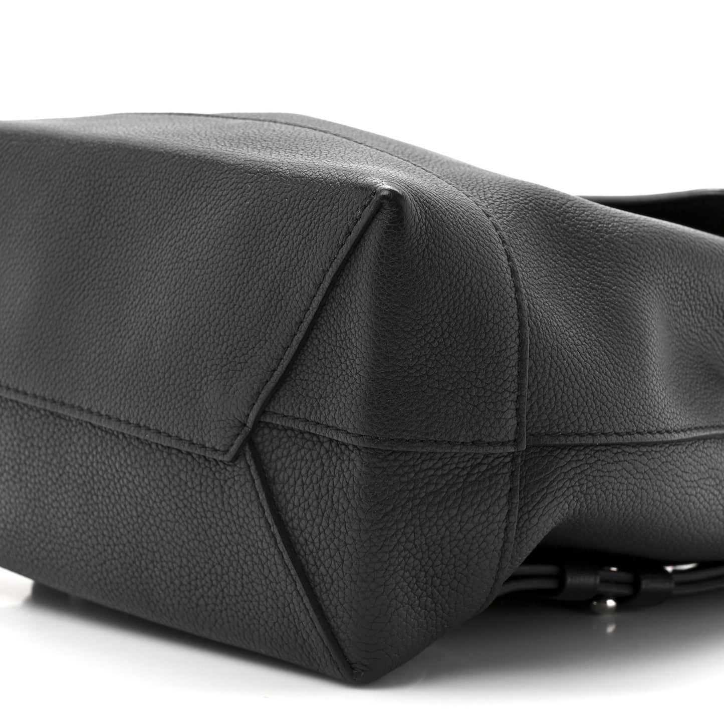 Calfskin Lockme Backpack Black