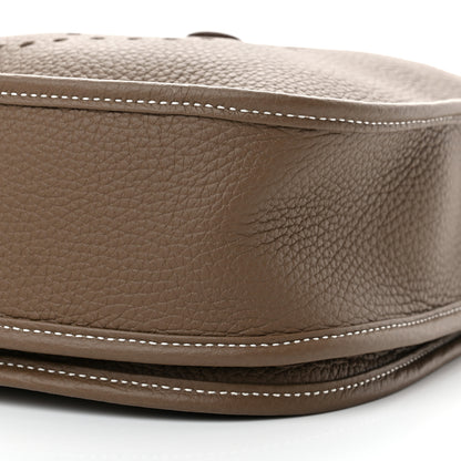 Hermes Taurillon Clemence Evelyne III PM Etoupe 10 of 11