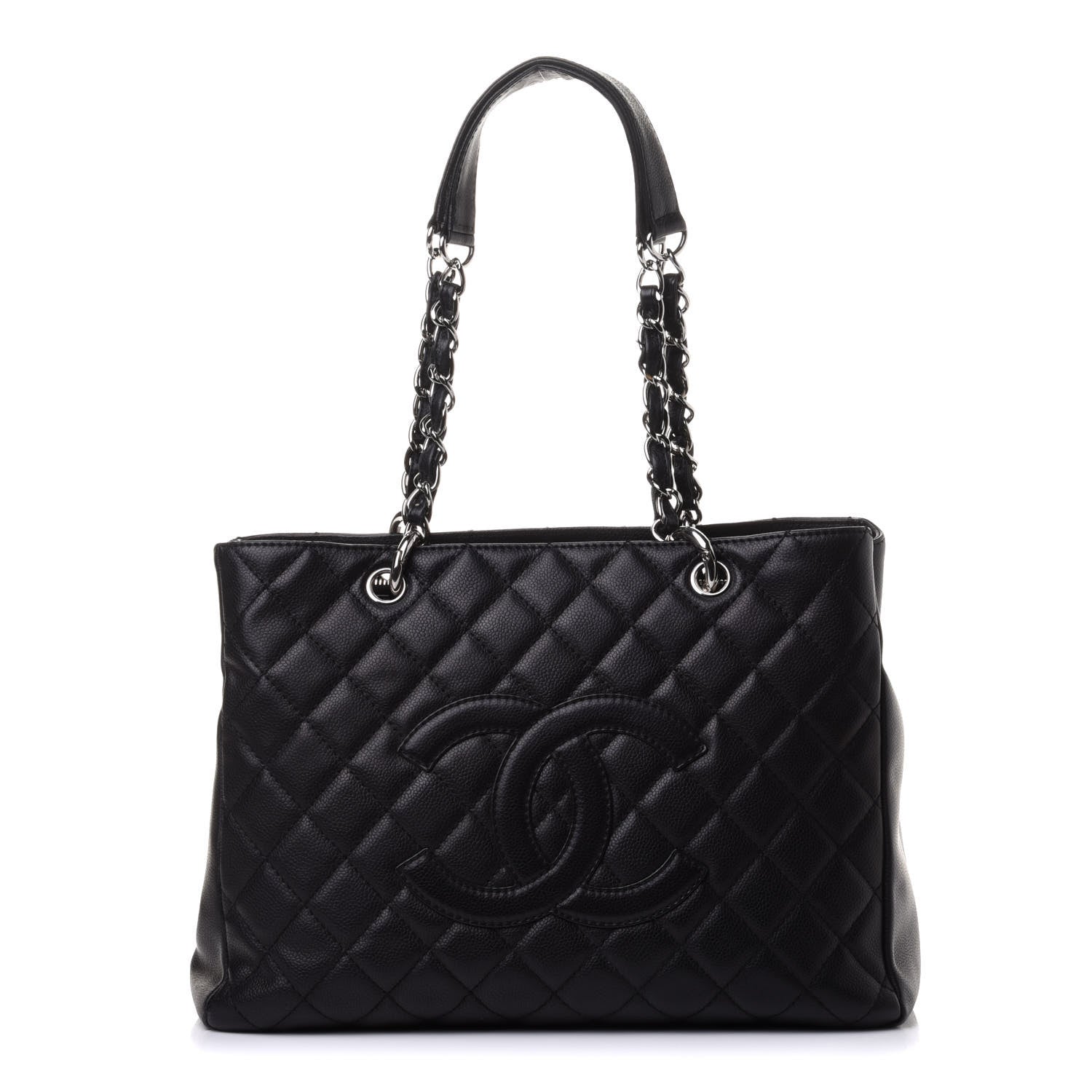 Chanel Caviar Quilted Grand Shopping Tote GST Black 1 of 11
