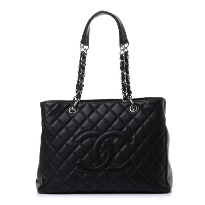 Chanel Caviar Quilted Grand Shopping Tote GST Black 1 of 11
