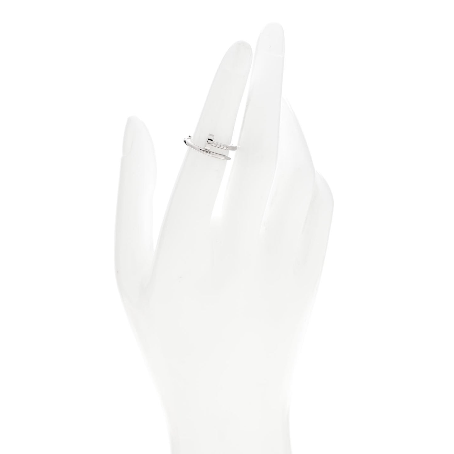 18K White Gold Small Juste Un Clou Ring 50 5.25