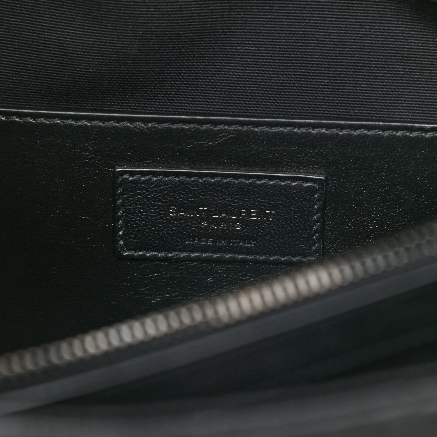 Saint Laurent Sheepskin Matelasse Chevron Monogram Large College Satchel Black 6 of 8
