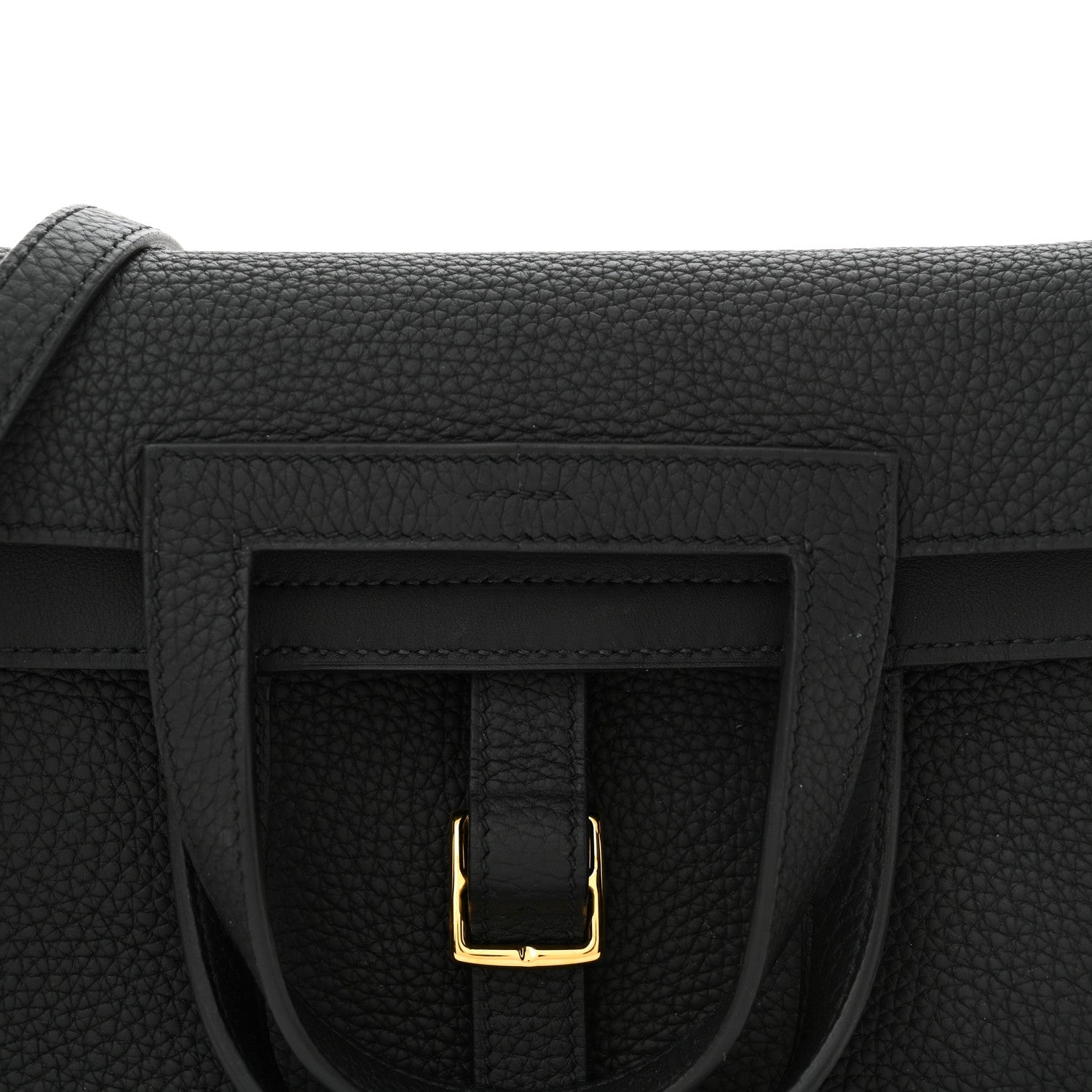 Hermes Taurillon Clemence Halzan 25 Black 8 of 11