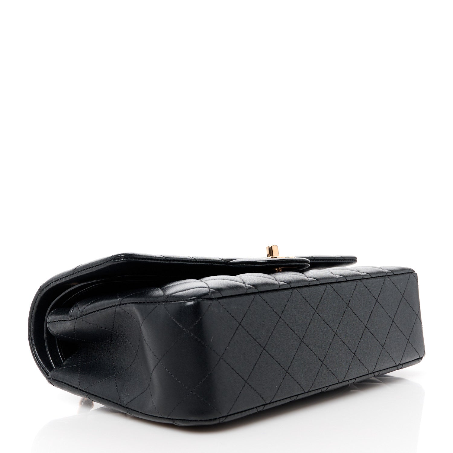 Chanel Lambskin Quilted Medium Double Flap Black 4 of 12