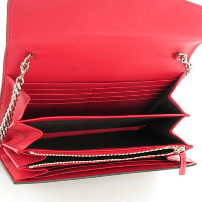 Gucci GG Supreme Monogram Mini Dionysus Chain Wallet Beige Vulcanic Red 5 of 7