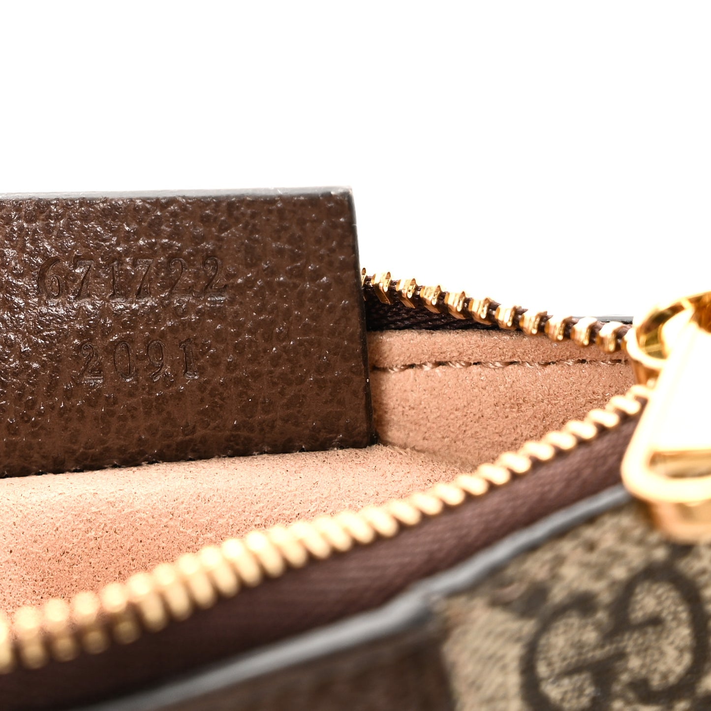 GG Supreme Monogram Web Ophidia Key Case Beige New Acero