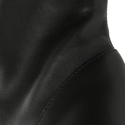 Louis Vuitton Calfskin Silhouette Ankle Boots 38.5 Black 10 of 14