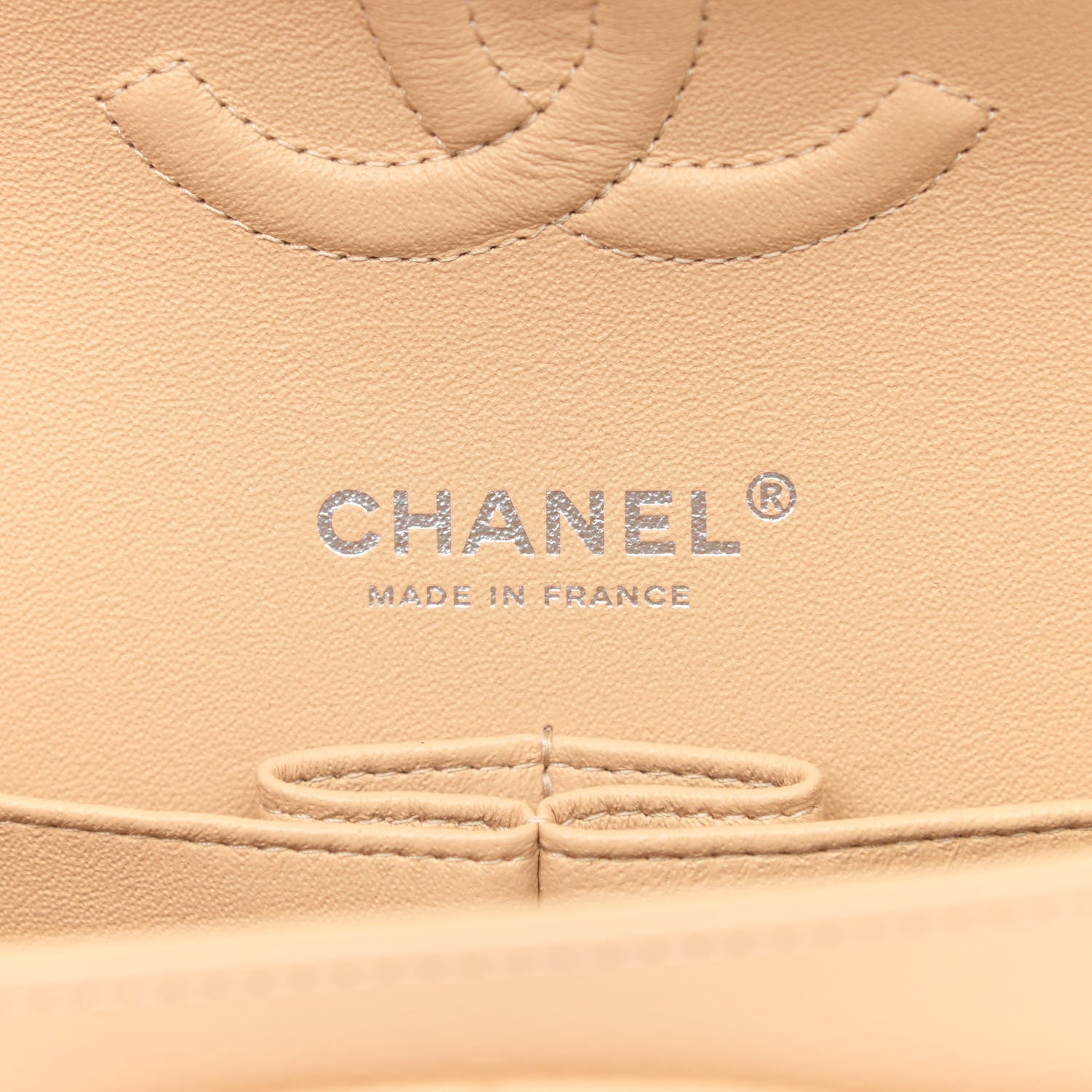 Chanel Caviar Quilted Medium Double Flap Beige 6 of 11