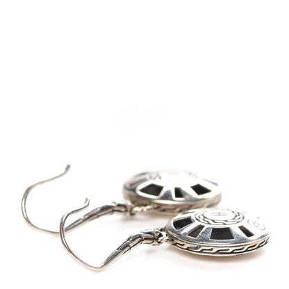 John Hardy Sterling Silver Dot Hammered Drop Earrings 3 of 4