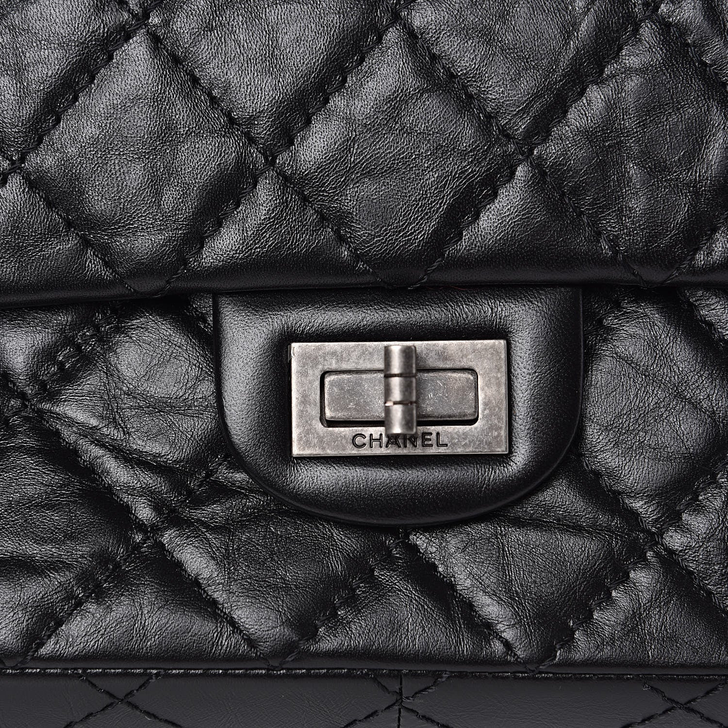 Chanel Aged Calfskin Quilted 2.55 Reissue 226 Flap Black 10 of 10