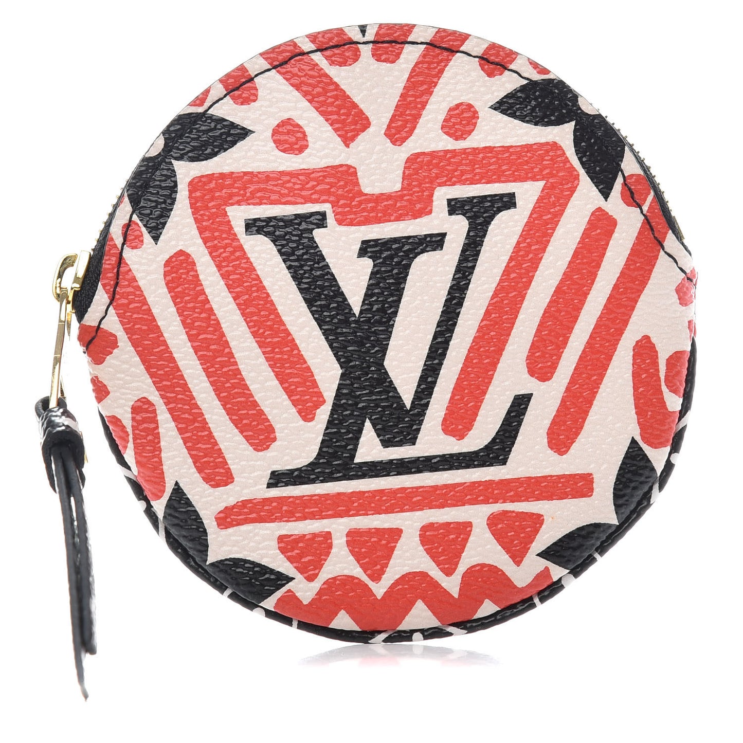 Monogram Giant Crafty Round Coin Purse Creme Rouge