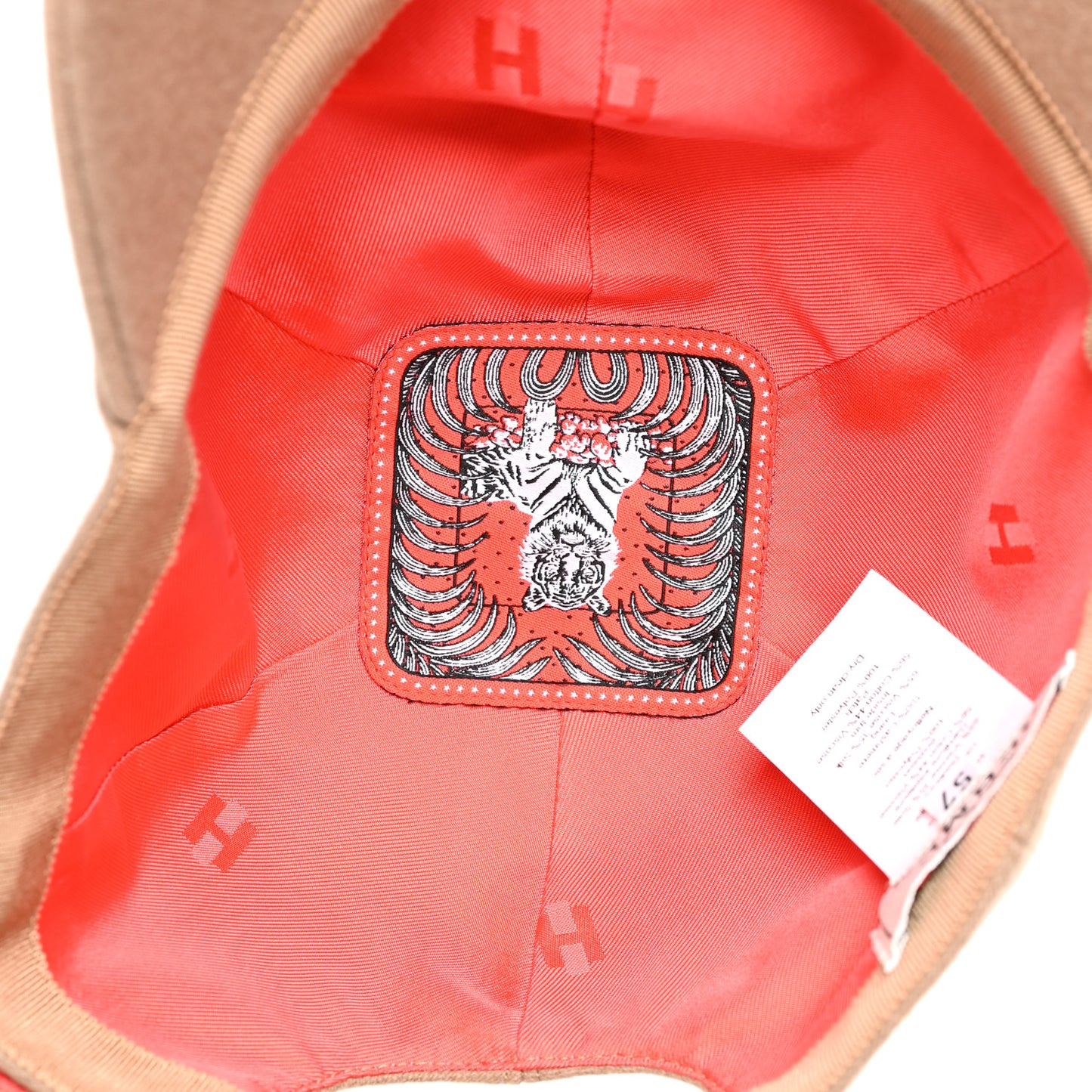 Cashmere Tigre Royale Riley Cap 57 Beige