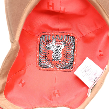 Hermes Cashmere Tigre Royale Riley Cap 57 Beige 7 of 9