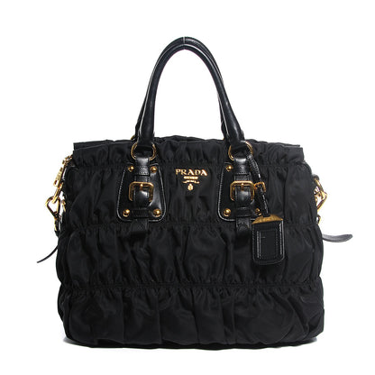 Prada Tessuto Nylon Gaufre Tote Nero Black 1 of 10