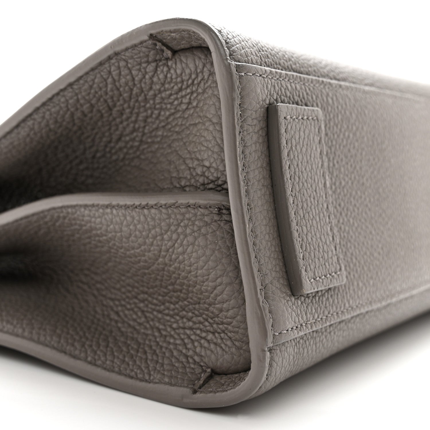 Saint Laurent Grained Calfskin Nano Supple Sac De Jour Fog 9 of 12