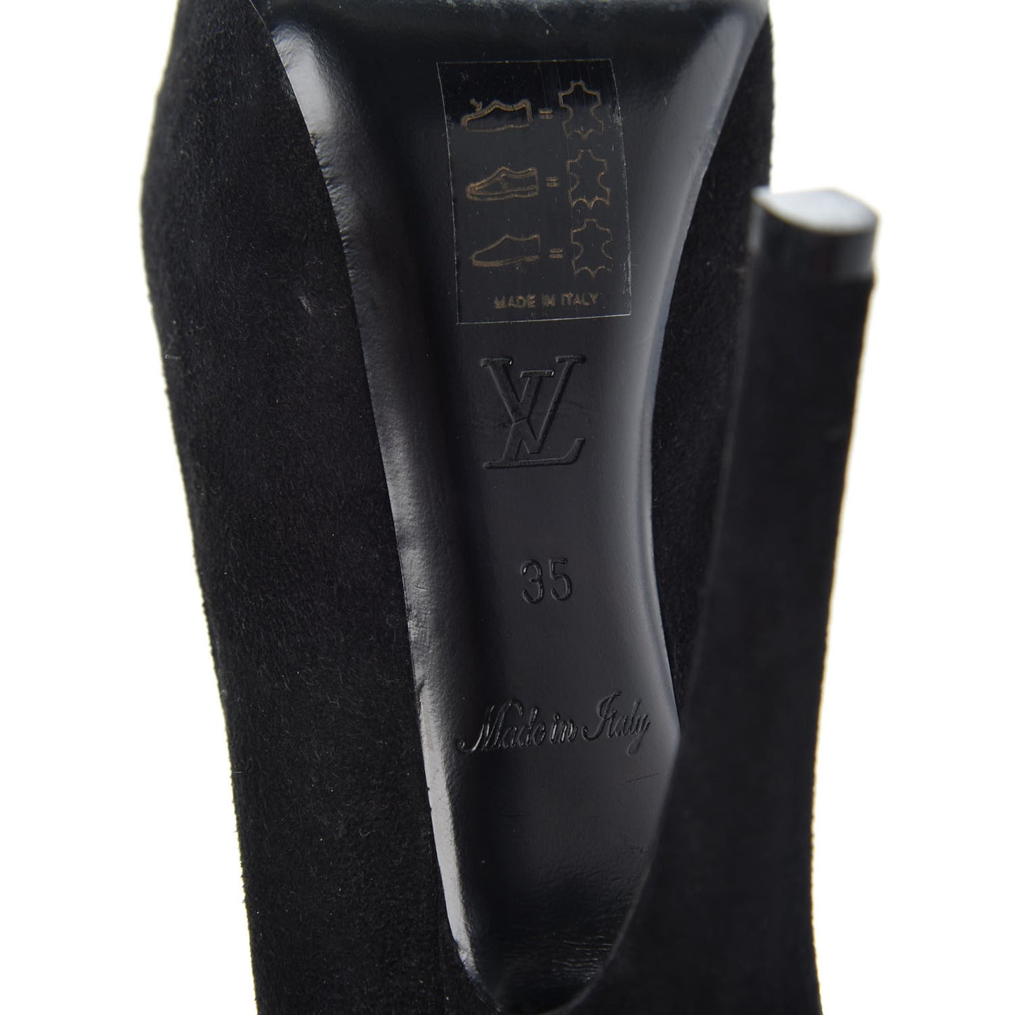 Suede Oh Really Peep Toe Pumps 35 Black