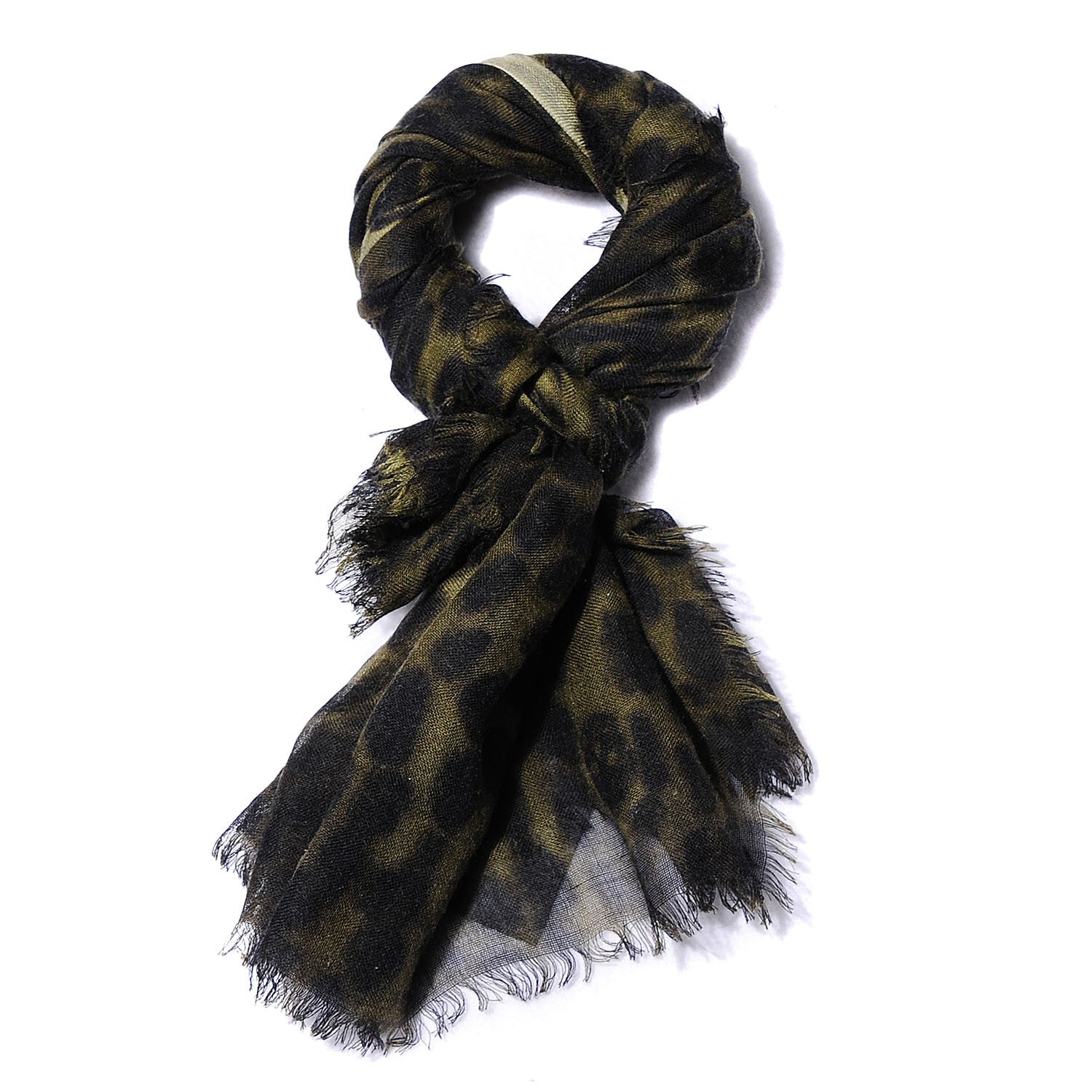 Alexander McQueen Cashmere Silk Leopard Skull Pashmina Scarf 1 of 5