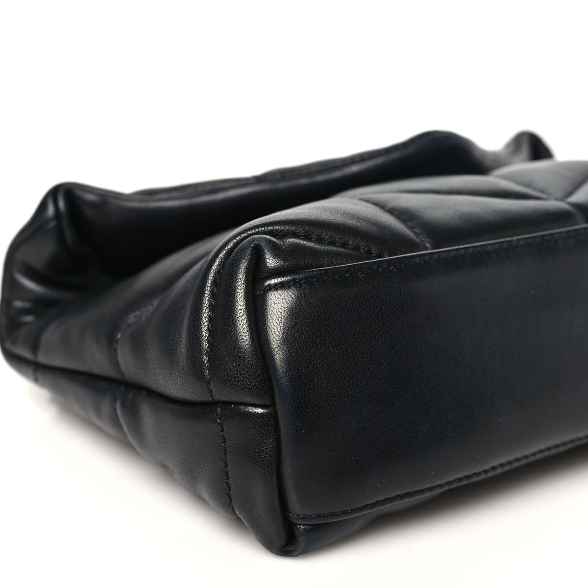 Saint Laurent Lambskin Quilted Toy Loulou Puffer Monogram Monochrome Chain Satchel Black 9 of 11