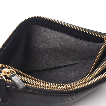 Celine Lambskin Small Trio Crossbody Bag Black 7 of 18
