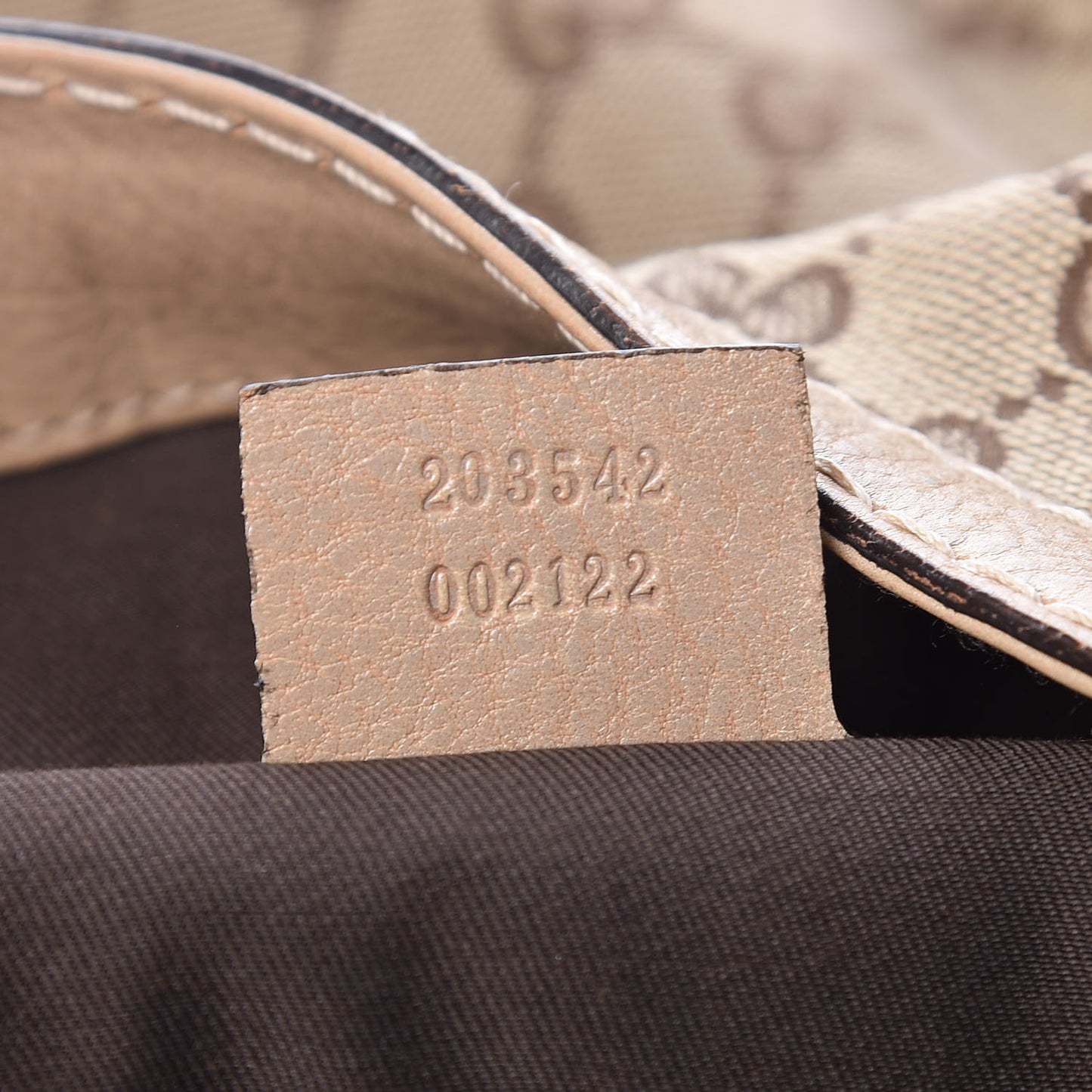 Monogram Large Jockey Hobo Beige