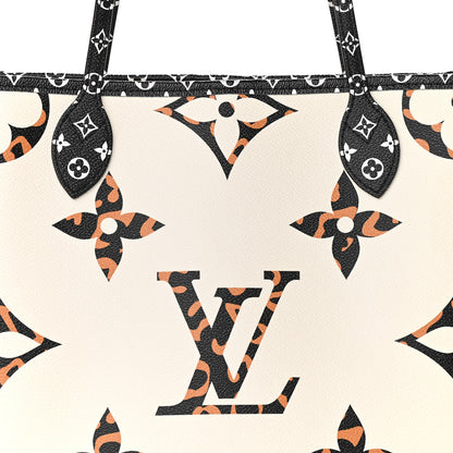 Louis Vuitton Monogram Giant Jungle Neverfull MM Ivory 9 of 12