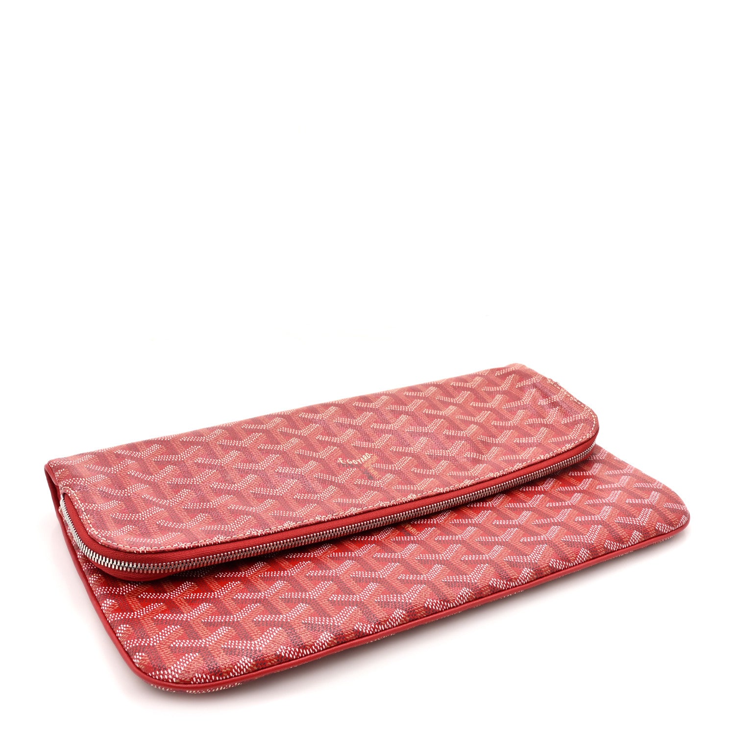 Goyard Goyardine Sainte Marie Soft Clutch Red 4 of 8