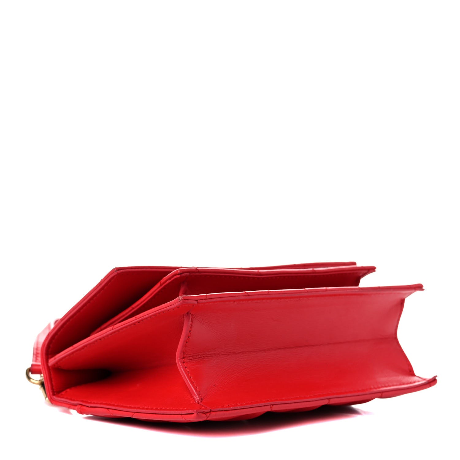 Balenciaga Nappa Calfskin Quilted XS Sharp Top Handle Bag Bright Red 3 of 17