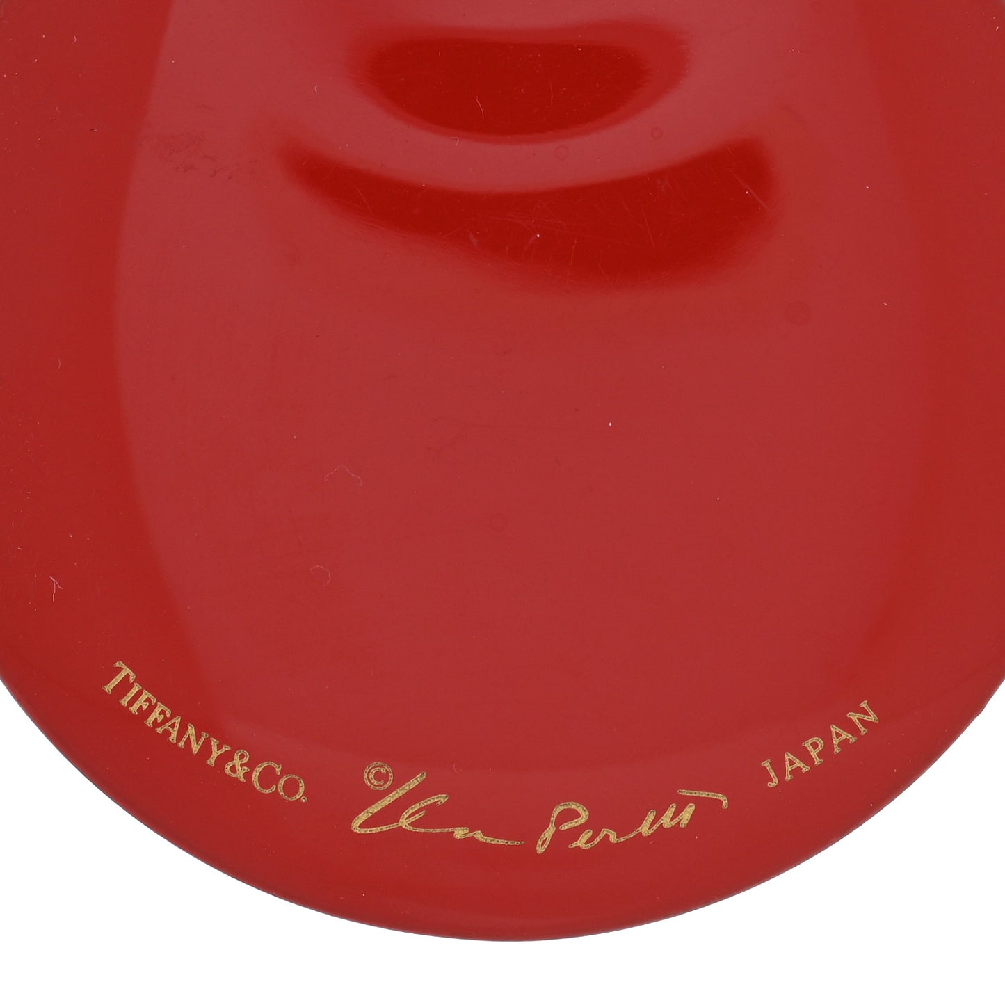 Lacquer Hardwood Elsa Peretti Round Pendant Cord Necklace Red