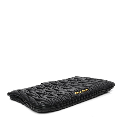 Miu Miu Nappa Matelasse Clutch Black 3 of 5