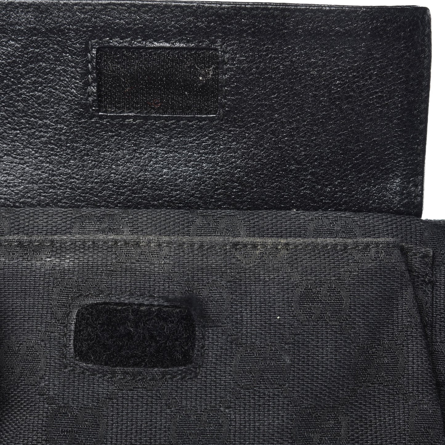 GG Monogram Double Pocket Belt Bag Black