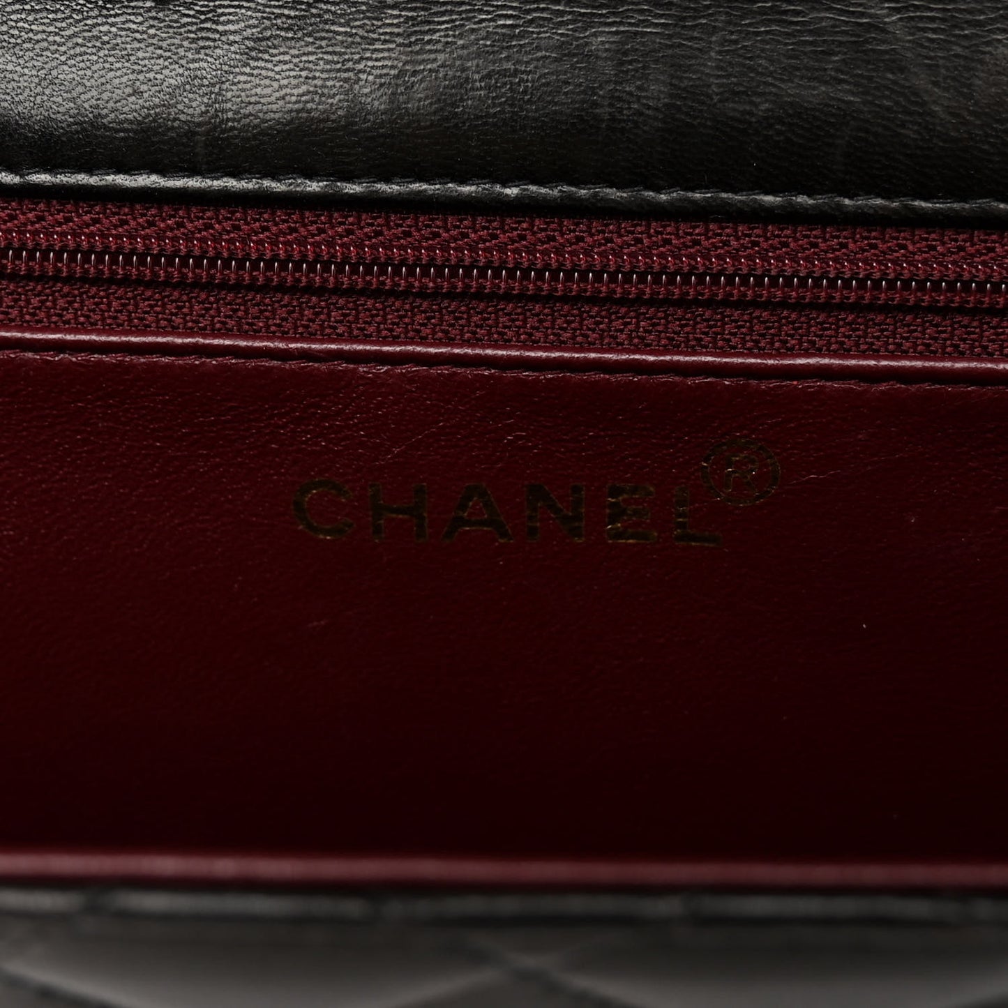 Lambskin Quilted Medium Single Flap Black