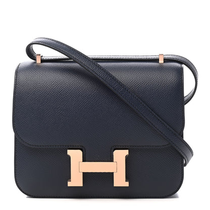 Hermes Epsom Constance 18 Bleu Indigo 1 of 9