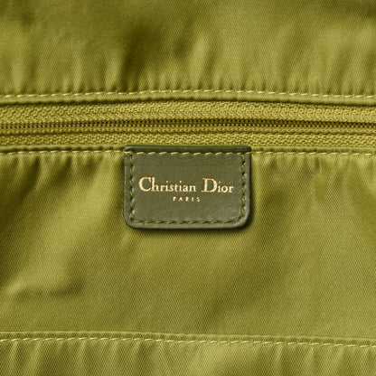 Christian Dior Ostrich Saddle Bowler Green 11 of 13