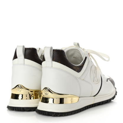 Louis Vuitton Calfskin Monogram Run Away Sneakers 38 White 4 of 14