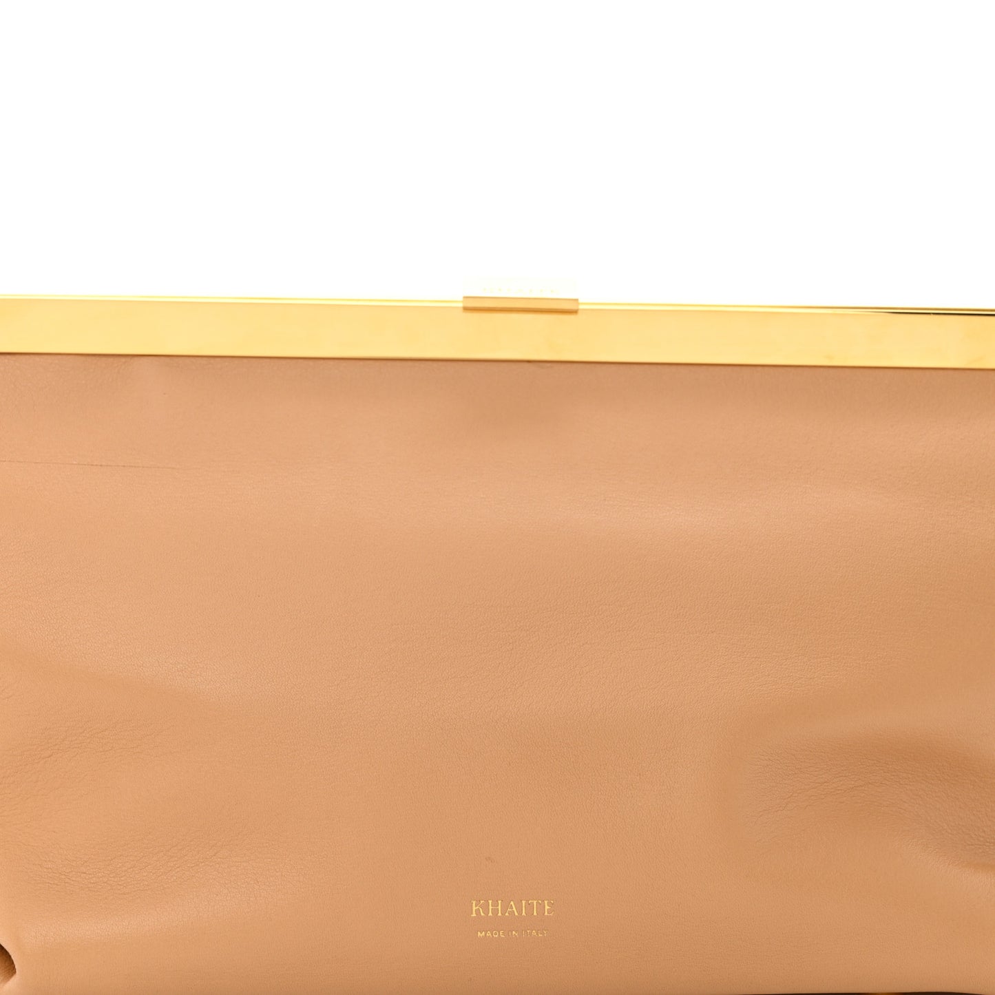 Smooth Calfskin Aimme Envelope Clutch Beige