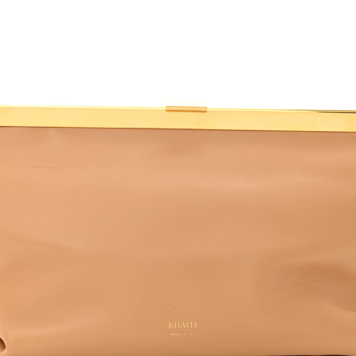 Khaite Smooth Calfskin Aimme Envelope Clutch Beige 7 of 10