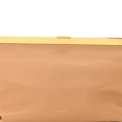 Khaite Smooth Calfskin Aimme Envelope Clutch Beige 7 of 10