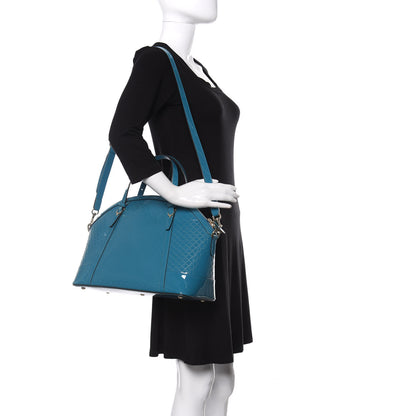 Gucci Patent Microguccissima Medium Nice Top Handle Dome Bag Deep Cobalt 2 of 16