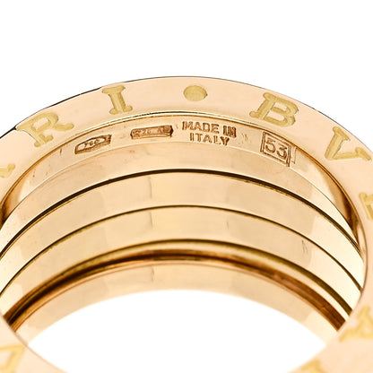 Bulgari 18K Yellow Gold B.Zero1 Four-Band Ring 53 6.5 5 of 6
