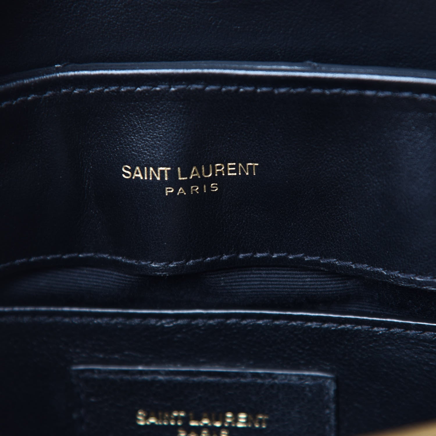 Saint Laurent Calfskin Y Quilted Monogram Small Loulou Chain Satchel Black 9 of 11