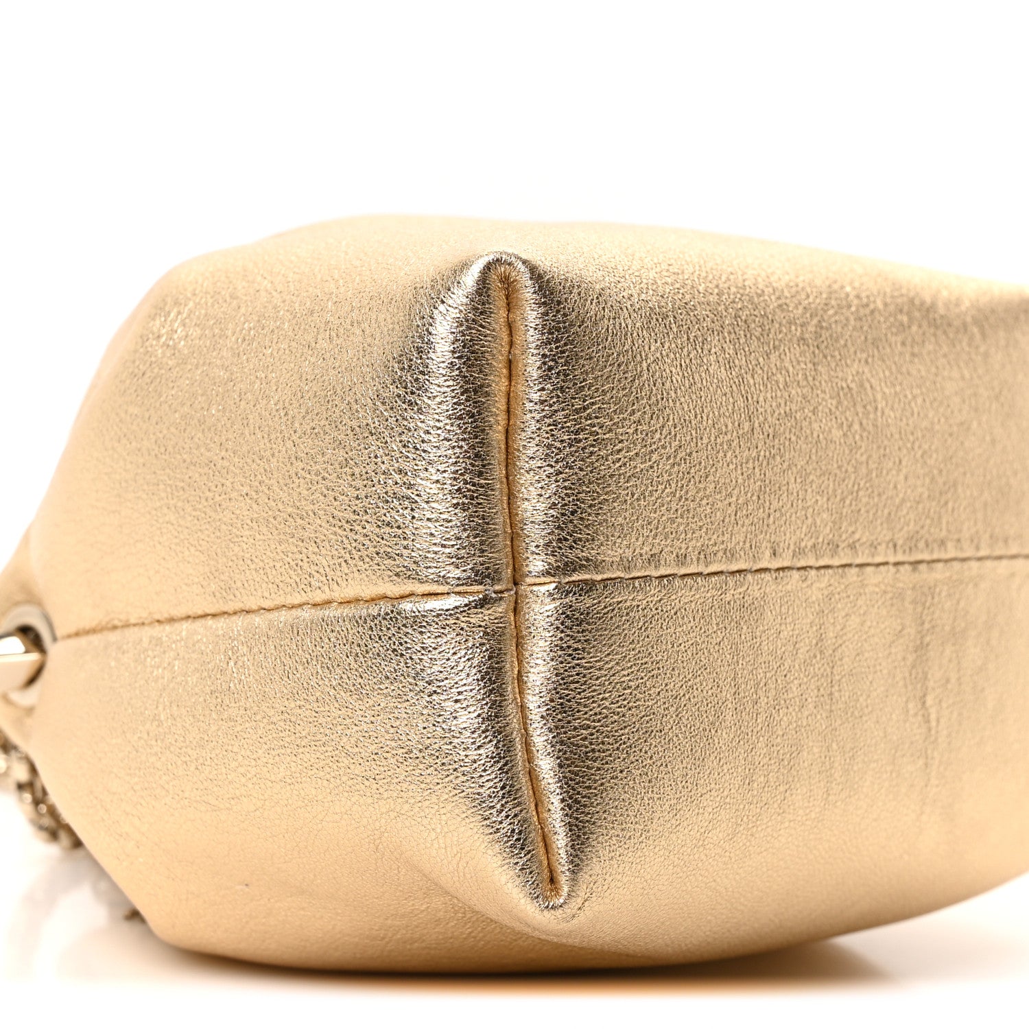 Jimmy Choo Metallic Lambskin Micro Bon Bon Bag Gold 8 of 10