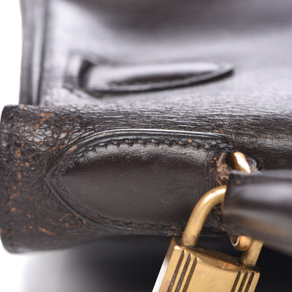Hermes Box Kelly Retourne 28 Chocolate 29 of 45