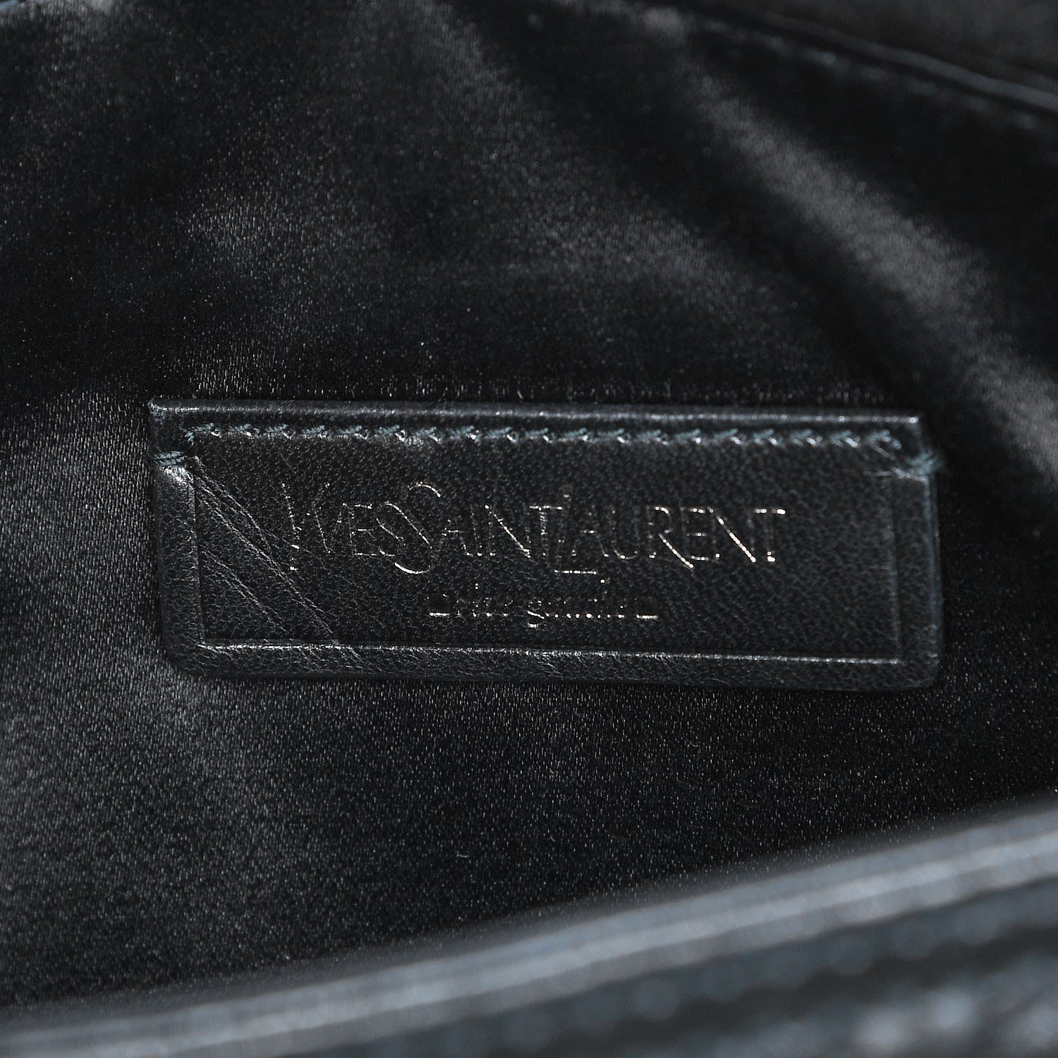 Saint Laurent Sheepskin Rive Gauche Hobo Black 6 of 10