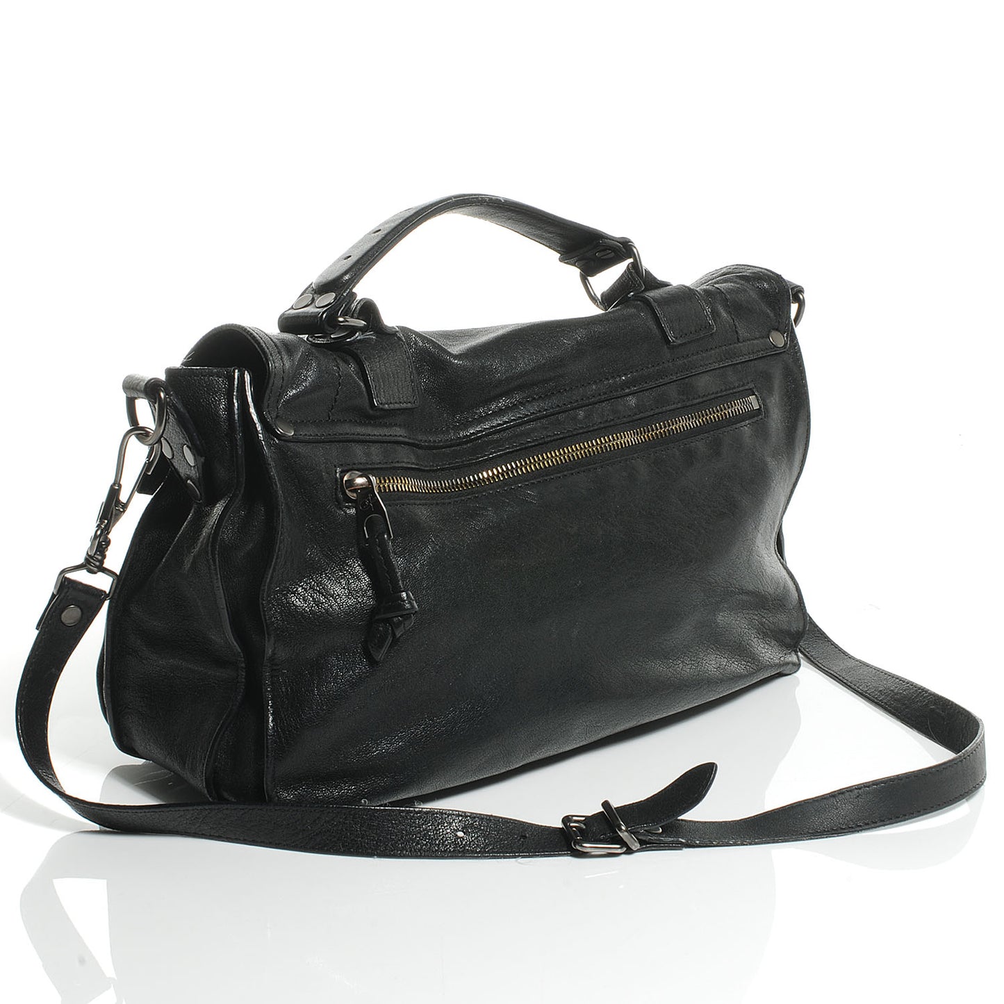 Lambskin PS1 Medium Satchel Black