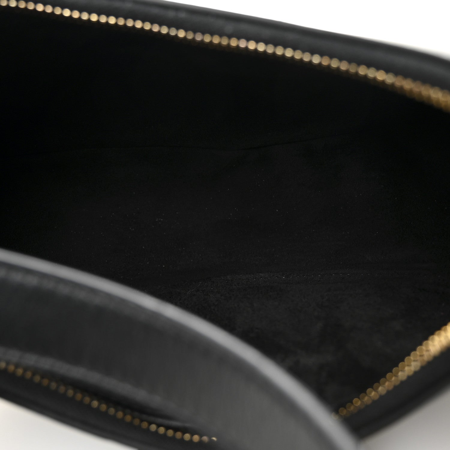 Celine Smooth Calfskin Medium Strap Ava Triomphe Shoulder Bag Black 5 of 10