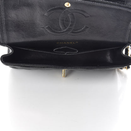 Chanel Caviar Quilted Medium Double Flap Black 5 of 12