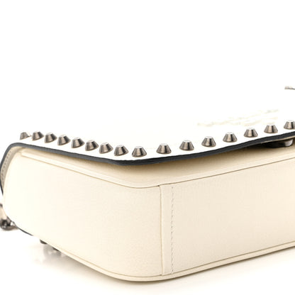 Prada Glace Calfskin Studded Crossbody White 8 of 9