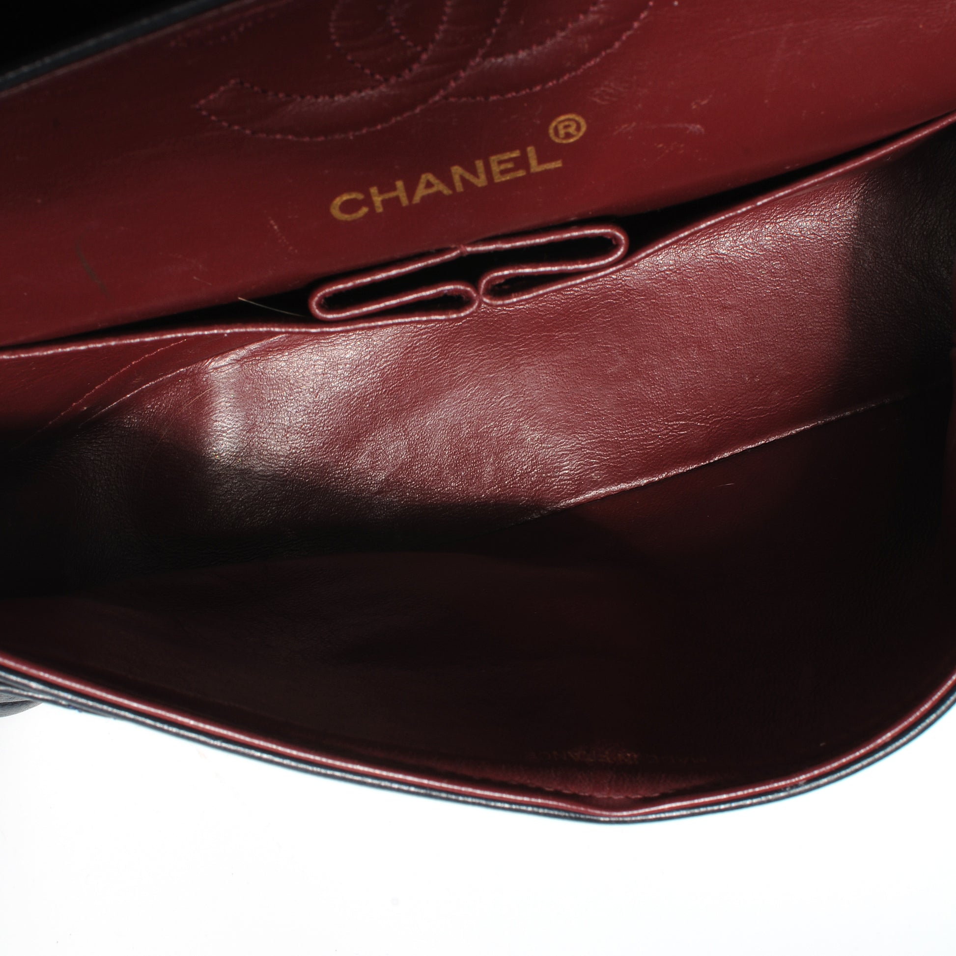 Chanel Lambskin Small Double Flap Navy 9 of 9