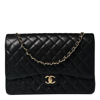 Chanel Caviar Quilted Maxi Double Flap Black 1 of 8
