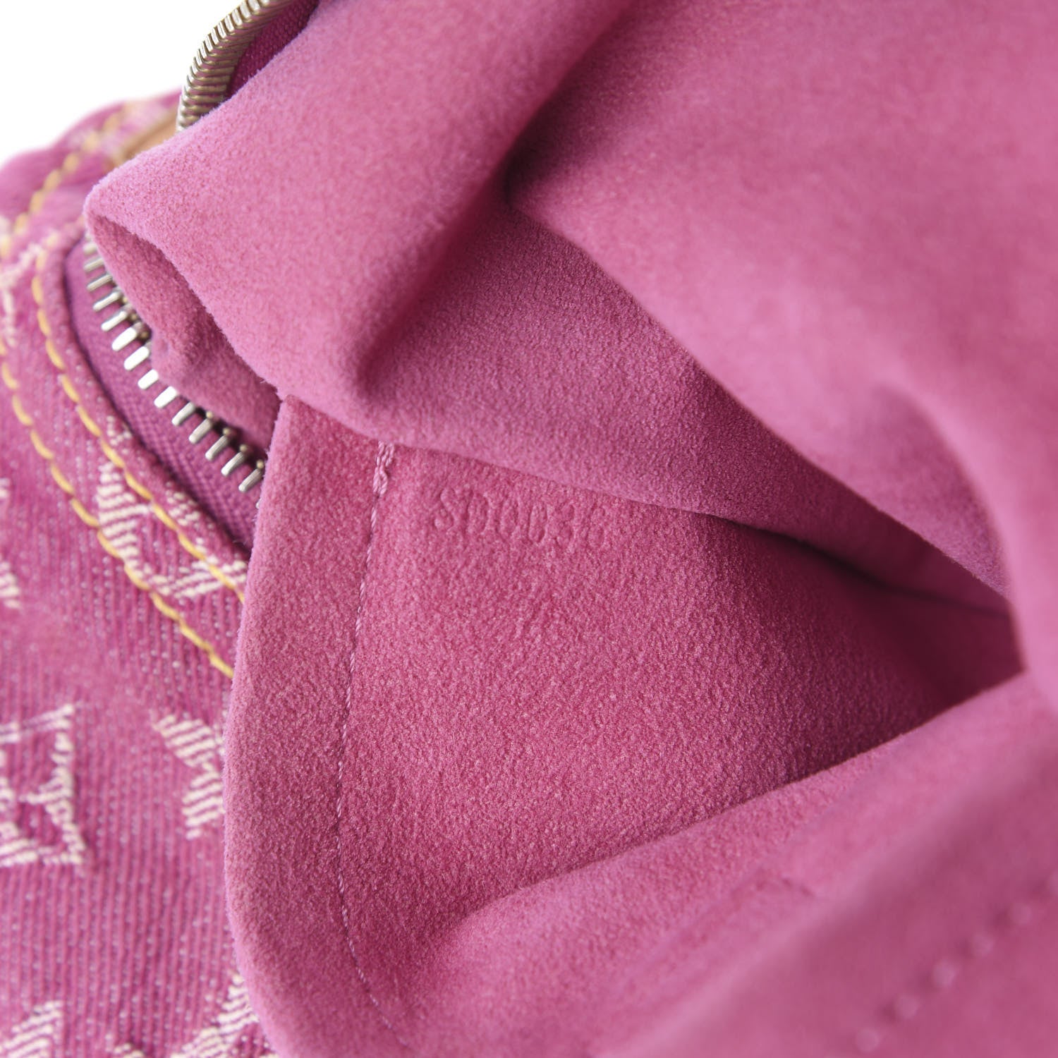 Louis Vuitton Denim Baggy GM Fuchsia 8 of 9